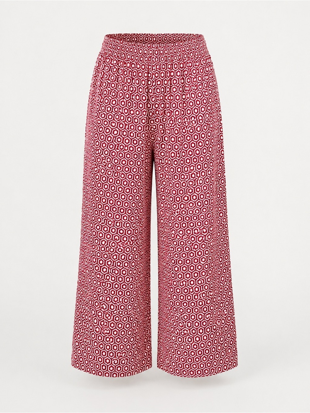 Chicos NWT red printed wide leg pants, large, size 12